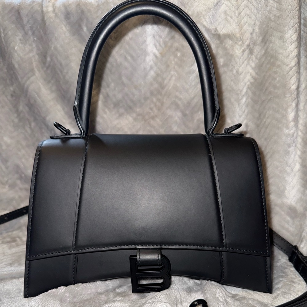 Balenciaga MATTE BLACK hour glass bag